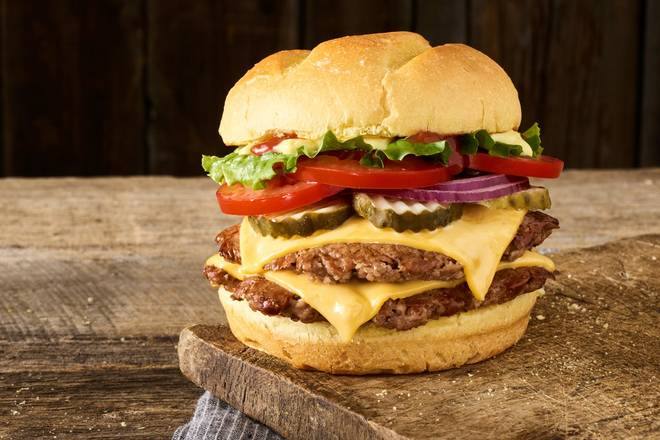 Order DOUBLE CLASSIC SMASH® TURKEY BURGER food online from Smashburger store, Columbia on bringmethat.com