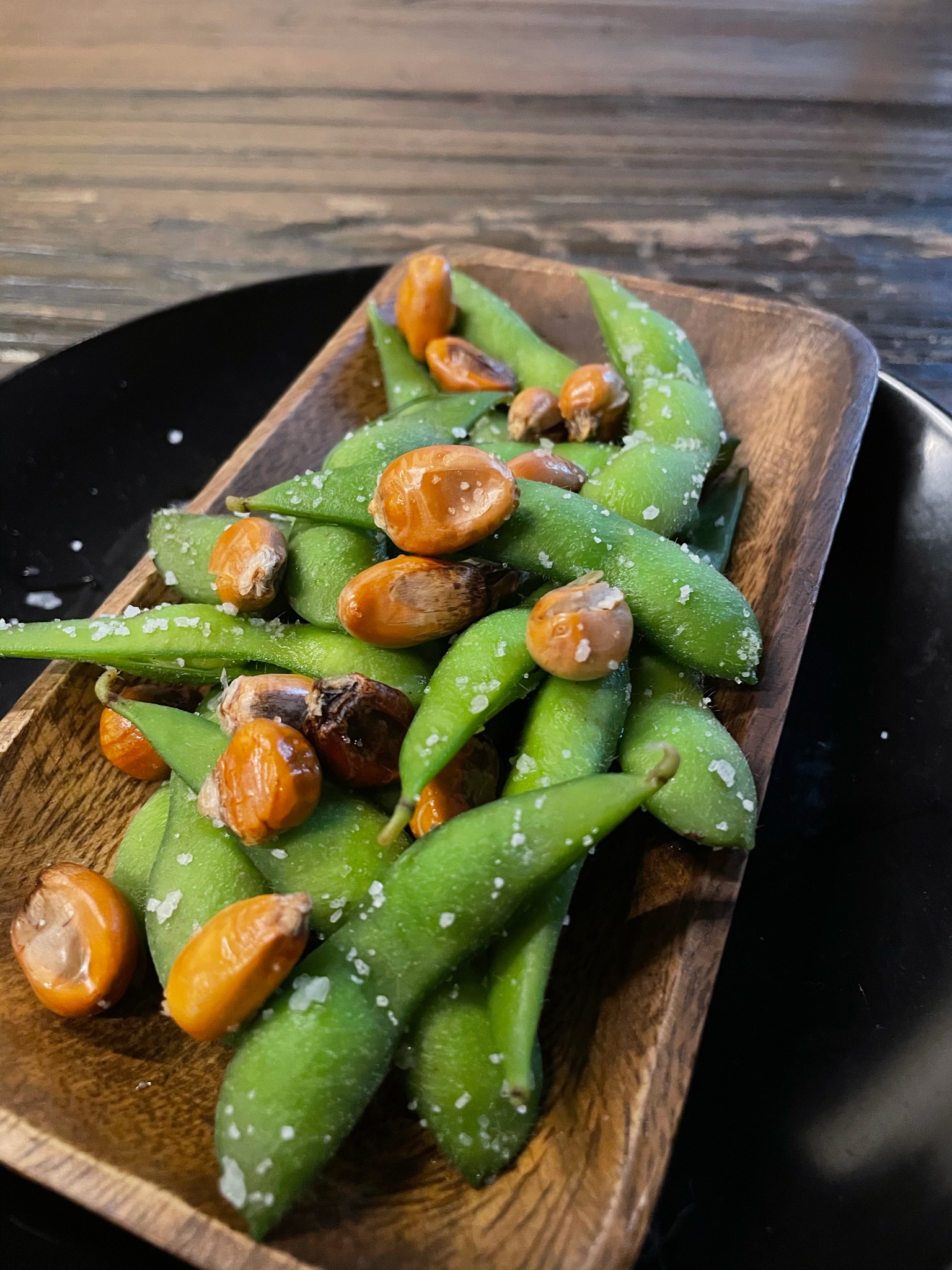 Order Charred Edamame Choclo food online from Mikhuna store, Mcallen on bringmethat.com