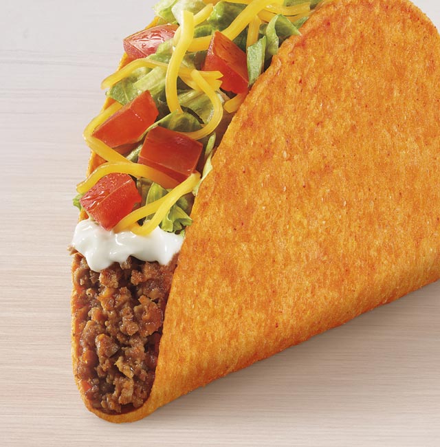 Order Nacho Cheese Doritos® Locos Tacos Supreme® food online from Taco Bell store, Covington on bringmethat.com