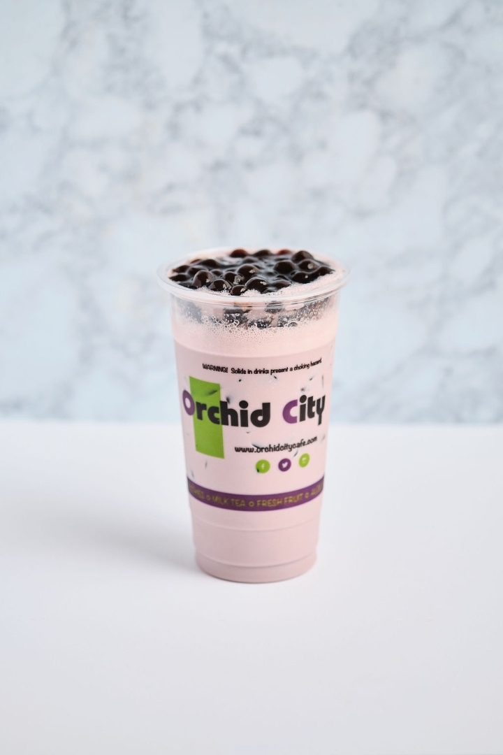 Order Taro Milk Tea food online from Orchid City Fusion Cafe store, Arlington on bringmethat.com