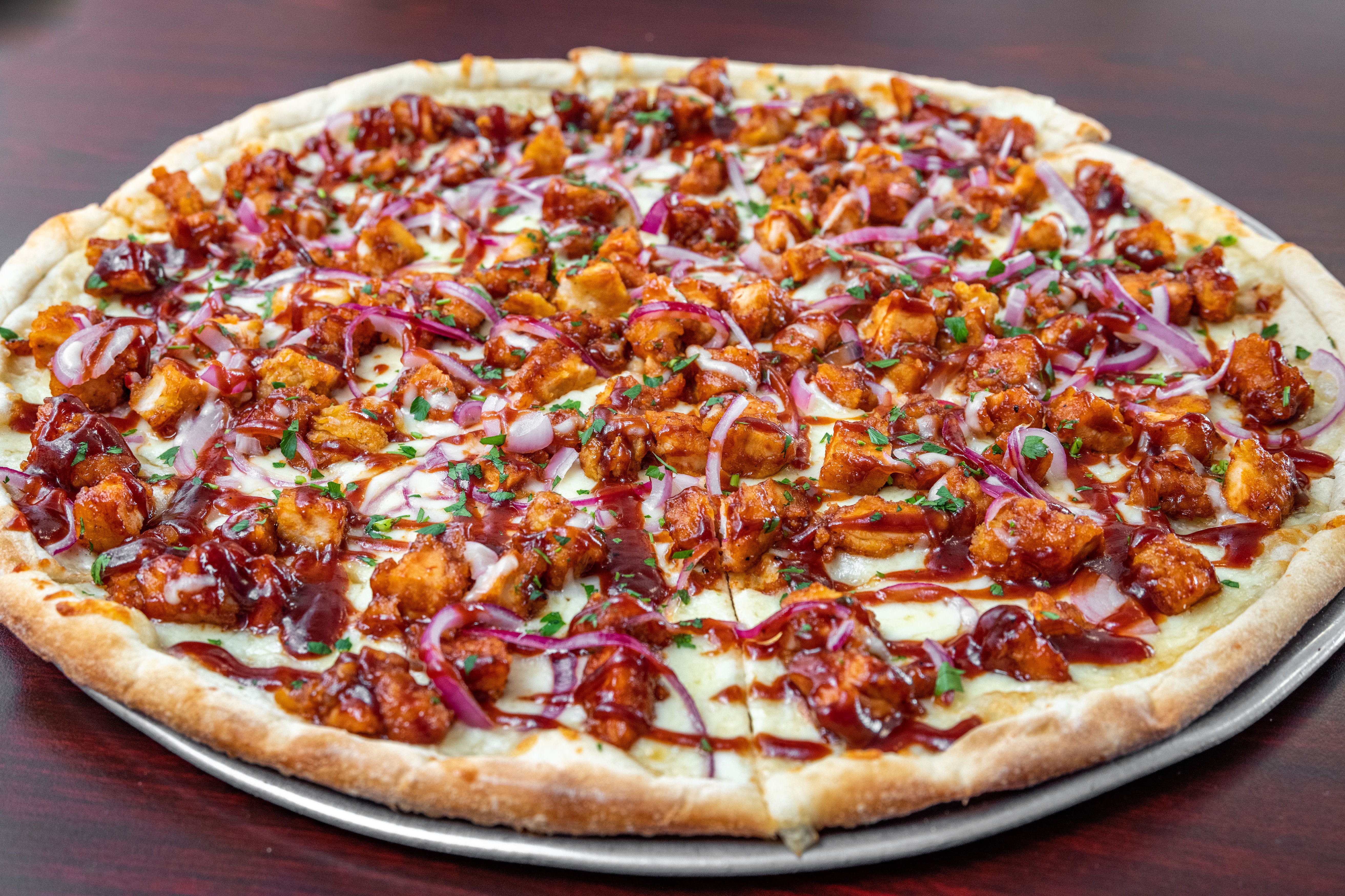Order BBQ Chicken Pizza - Small 12" food online from East Side Pizza store, Lantana on bringmethat.com