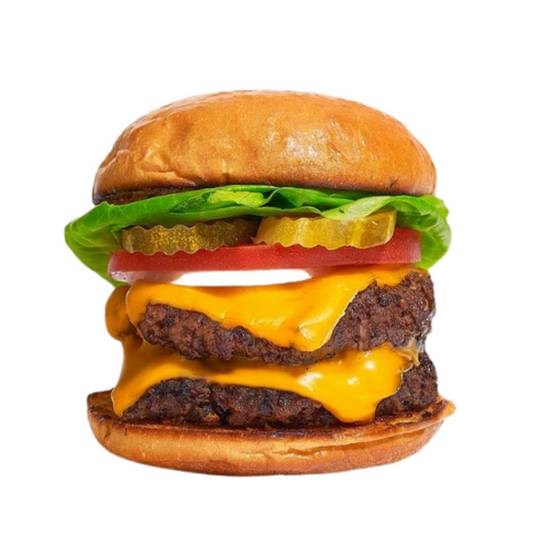 Order Double patty vegan burger food online from Mac Pizza & Wings store, Richmond on bringmethat.com