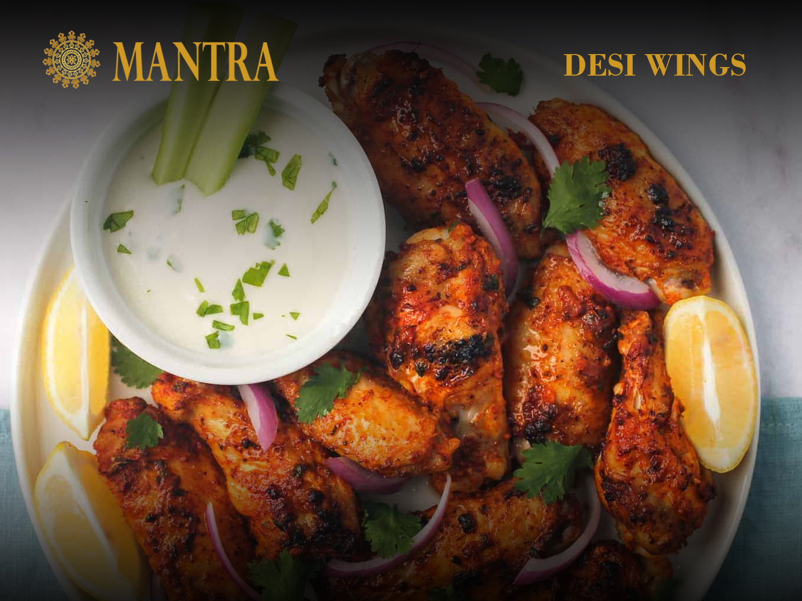 Order Desi Wings food online from Mantra restaurant store, Jersey City on bringmethat.com