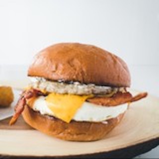 Order Bacon, Sausage, Eggs-N-Cheez Sandwich food online from Bunz store, Huntington Beach on bringmethat.com