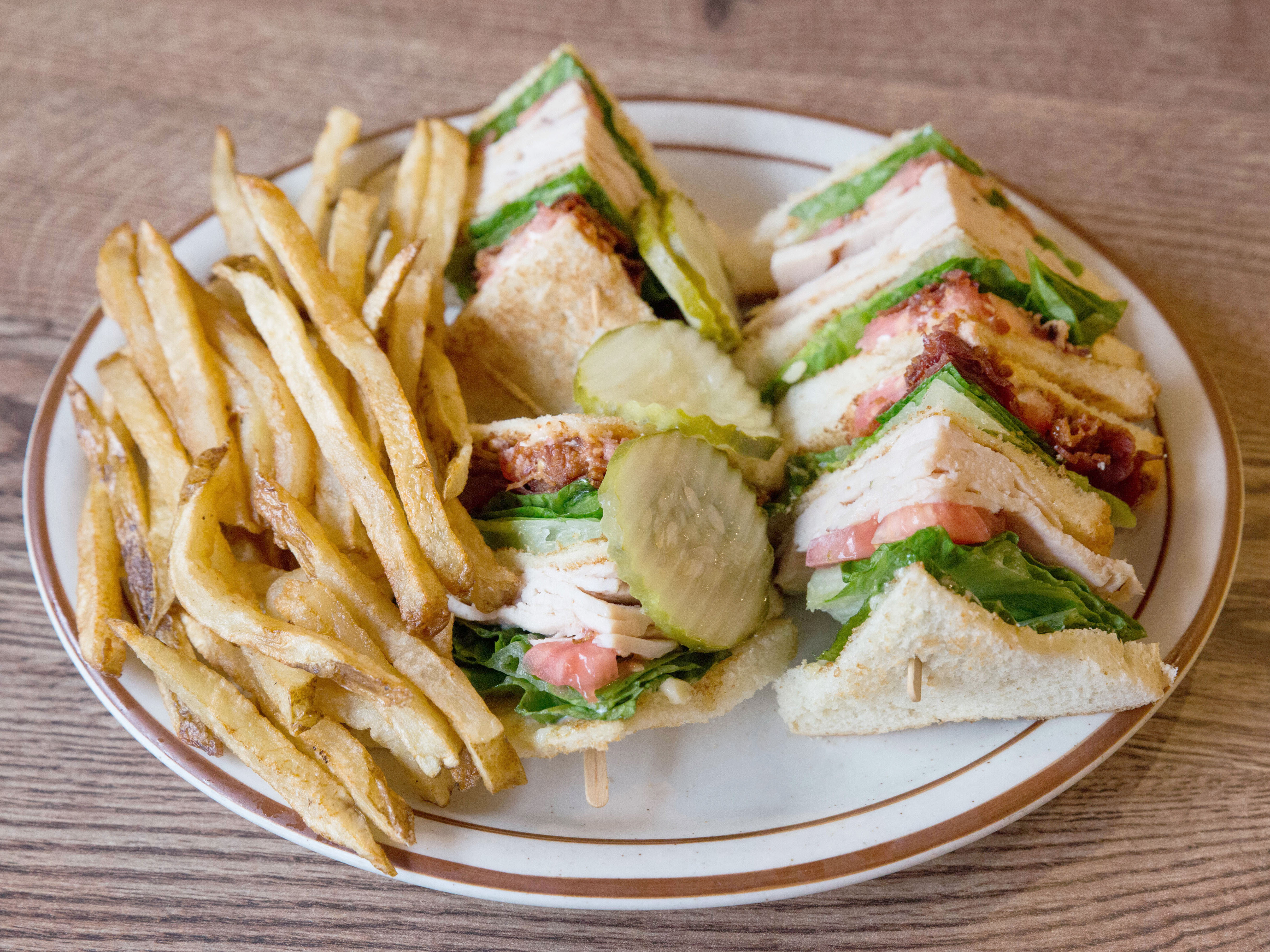 Order Club House Sandwich food online from Salonica Restaurant store, Chicago on bringmethat.com
