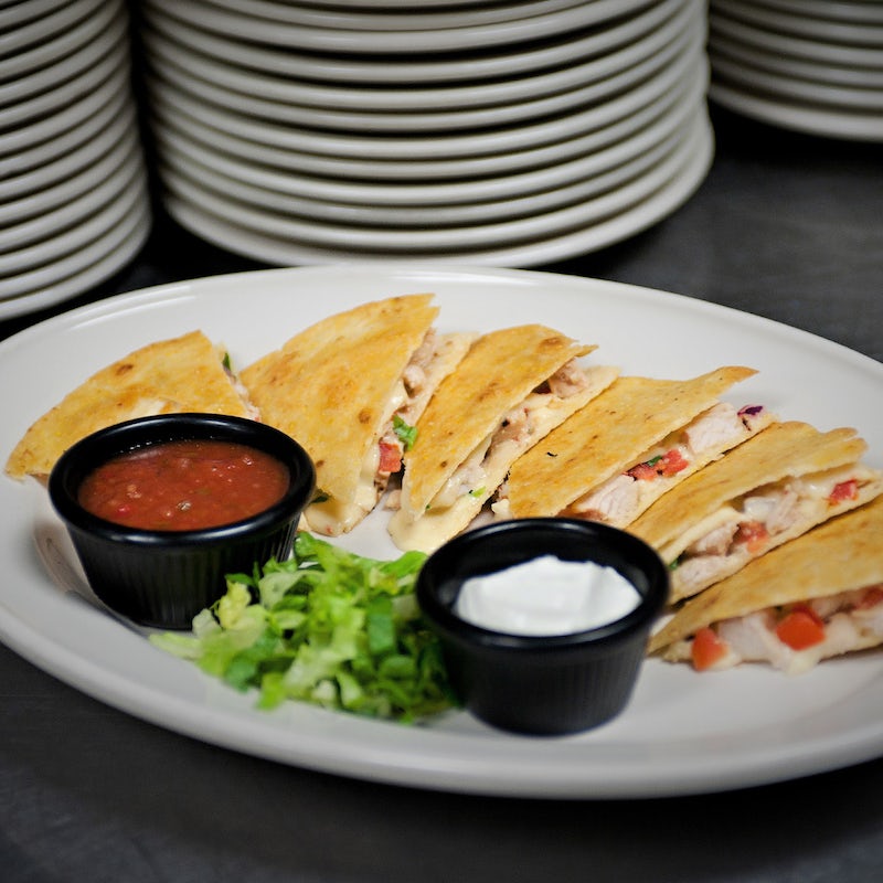 Order CHICKEN QUESADILLA food online from 54th Street Grill and Bar store, Arnold on bringmethat.com