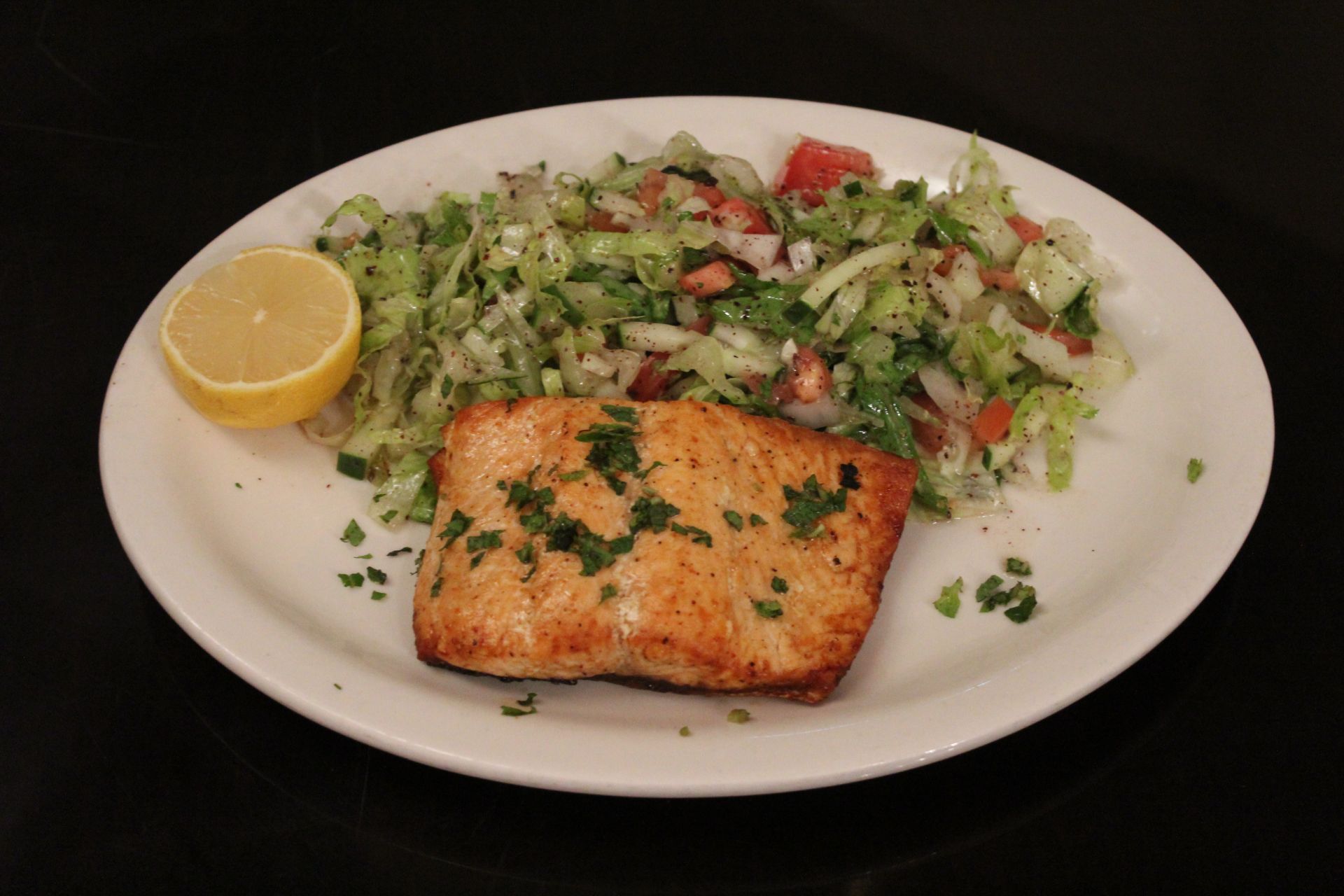 Order Baked Salmon food online from Turkish Cuisine Westchester store, White Plains on bringmethat.com
