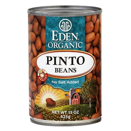 Order Eden Foods Organic No Salt Added Pinto Beans 15oz food online from Everyday Needs by Gopuff store, Redding on bringmethat.com