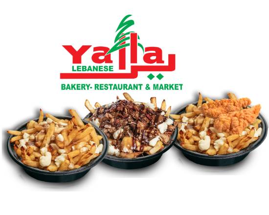 Order --ONLY AT YALLA -- Crispy Fries, With 4 Cheeses & Gravy (Poutine) food online from Yalla Market store, Coconut Creek on bringmethat.com