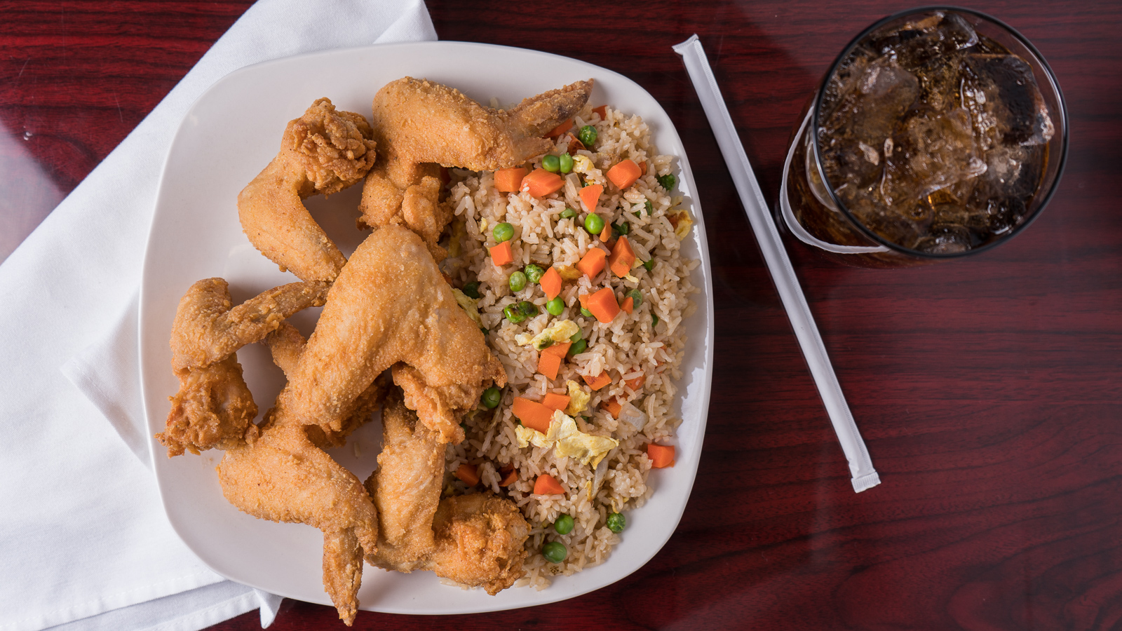 Order 2. Whole Wings and Fried Rice Combo Special food online from G Town Wings & Fish store, Atlanta on bringmethat.com