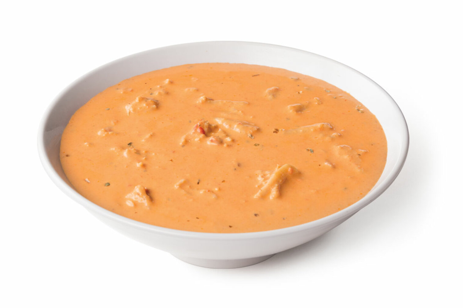 Order Roasted Red Pepper and Lobster Soup food online from Cafe Zupas store, Richfield on bringmethat.com