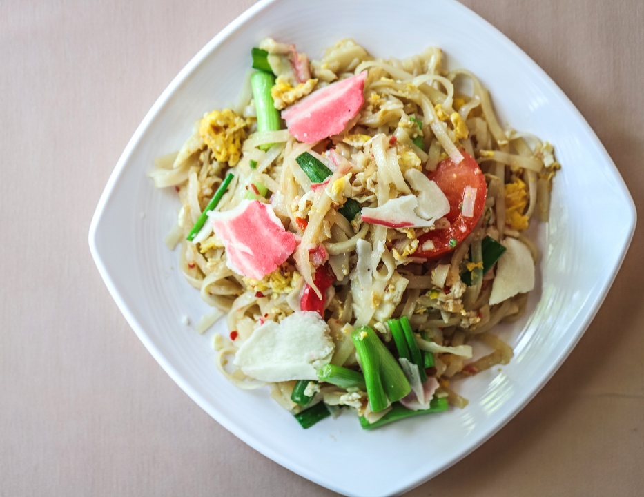 Order #.19 Crab Noodles food online from Family Thais Asian Bistro store, Dallas on bringmethat.com