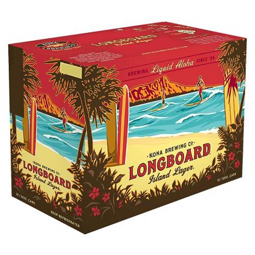 Order Kona Longboard Island Lager - 12 oz Cans/12 Pack food online from Bottle Shop & Spirits store, Los Alamitos on bringmethat.com