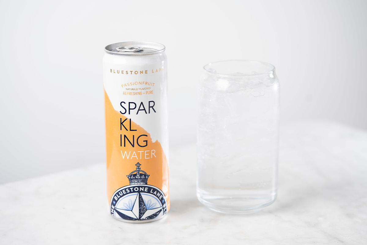 Order Passion Fruit Sparkling Water food online from Bluestone Lane 1 store, Royersford on bringmethat.com