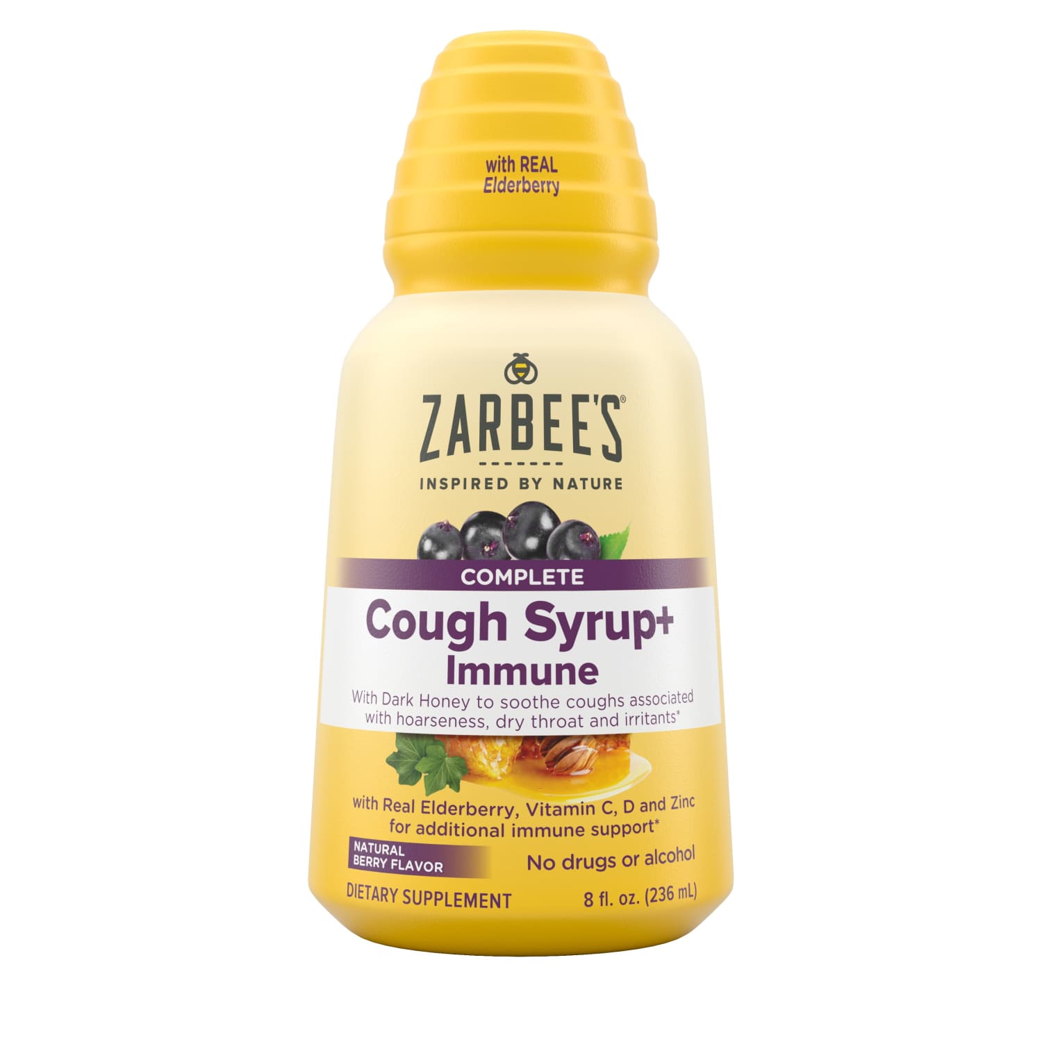 Order Zarbee's Naturals Complete Daytime Cough Syrup + Immune - 8 fl oz food online from Rite Aid store, ELMIRA on bringmethat.com