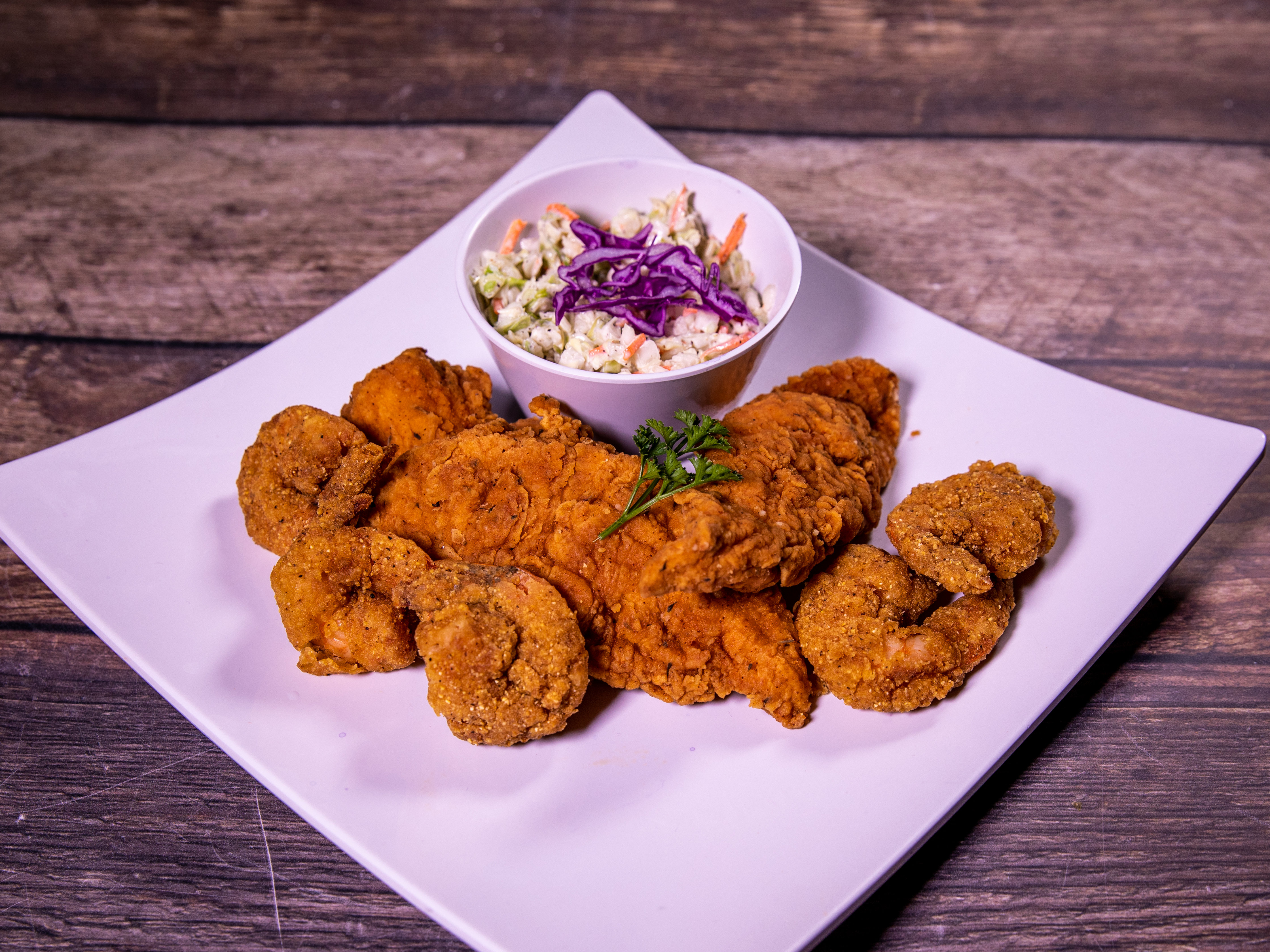 Order Tenders and Shrimp Combo food online from Lousiana Fried Chicken And Seafood -Cypress store, Tomball on bringmethat.com