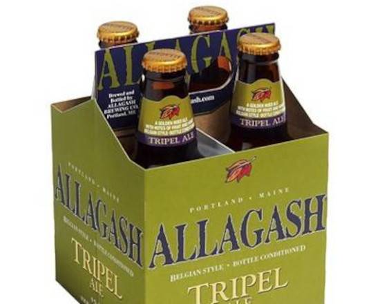 Order Allagash Belgian-Style Tripel Beer - 4 Pack 12oz. Bottles food online from Newport Wine & Spirits store, Newport Beach on bringmethat.com