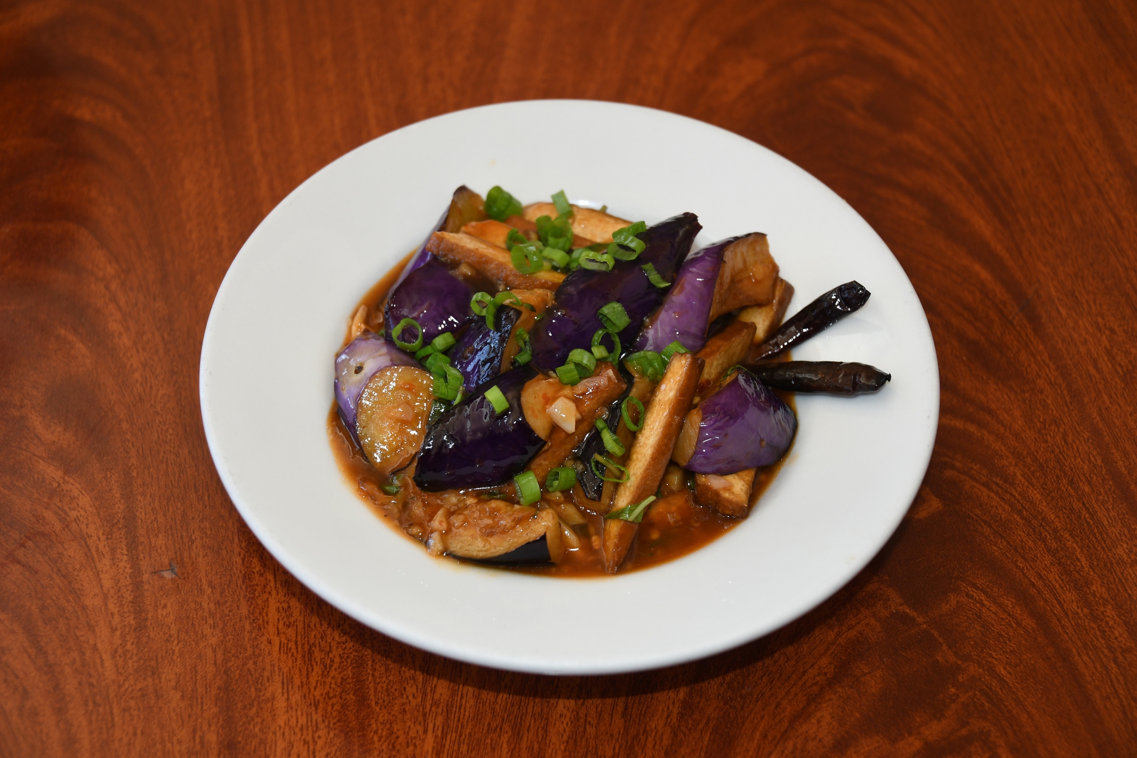 Order V7.  Eggplant Tofu food online from Burma Bistro store, Santa Clara on bringmethat.com
