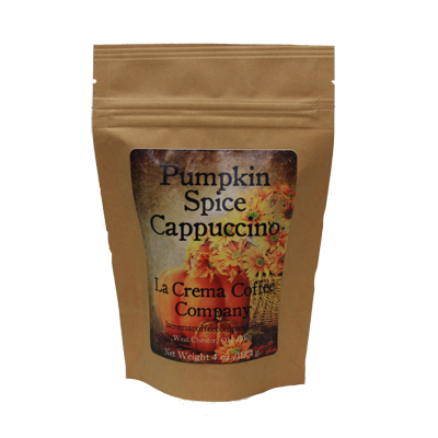 Order 4 oz. Three Pack Fall Drink Mixes in Decorative Bag food online from La Crema Coffee store, West Chester Township on bringmethat.com