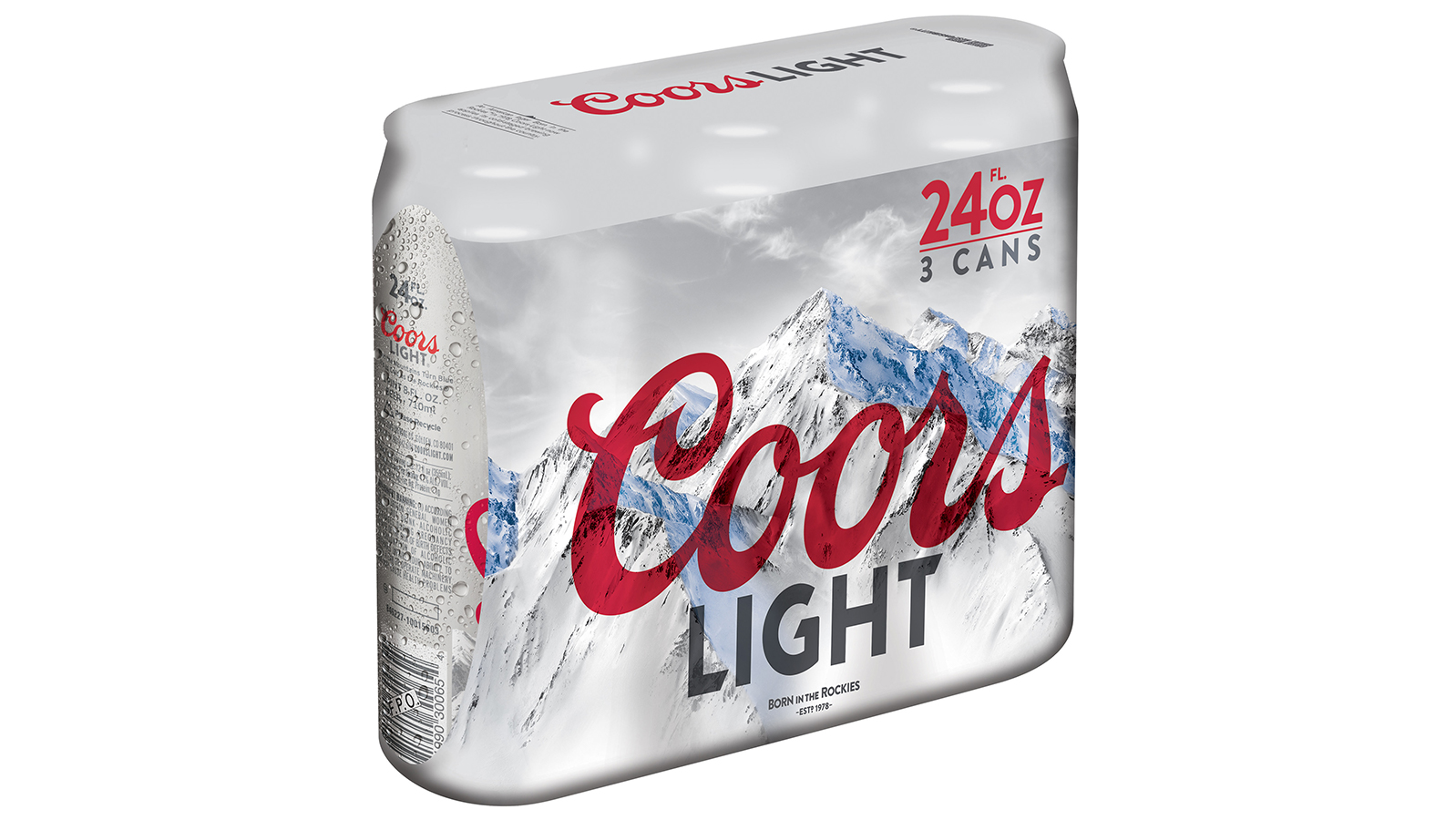 Order Coors Light 3 Pack 24oz Cans food online from Chevron store, Monrovia on bringmethat.com