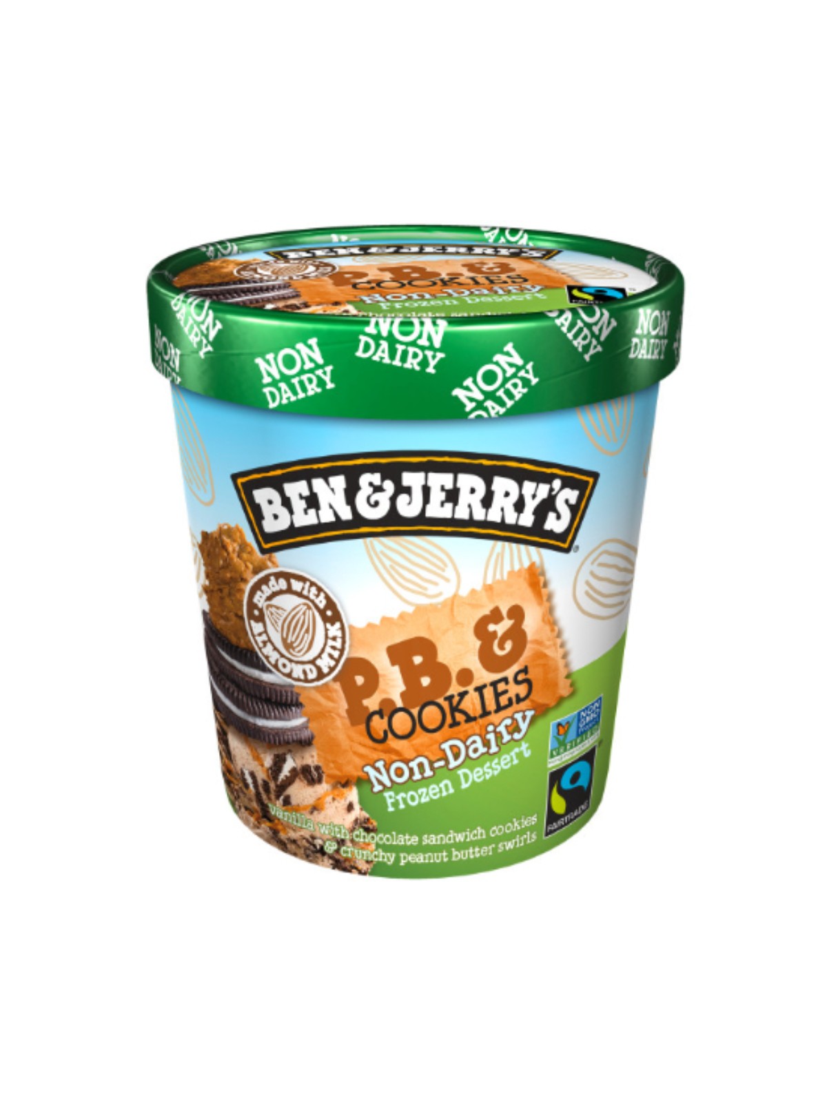 Order Ben & Jerry's Non Dairy P.B & Cookies (1 Pint) food online from Stock-Up Mart store, Minneapolis on bringmethat.com
