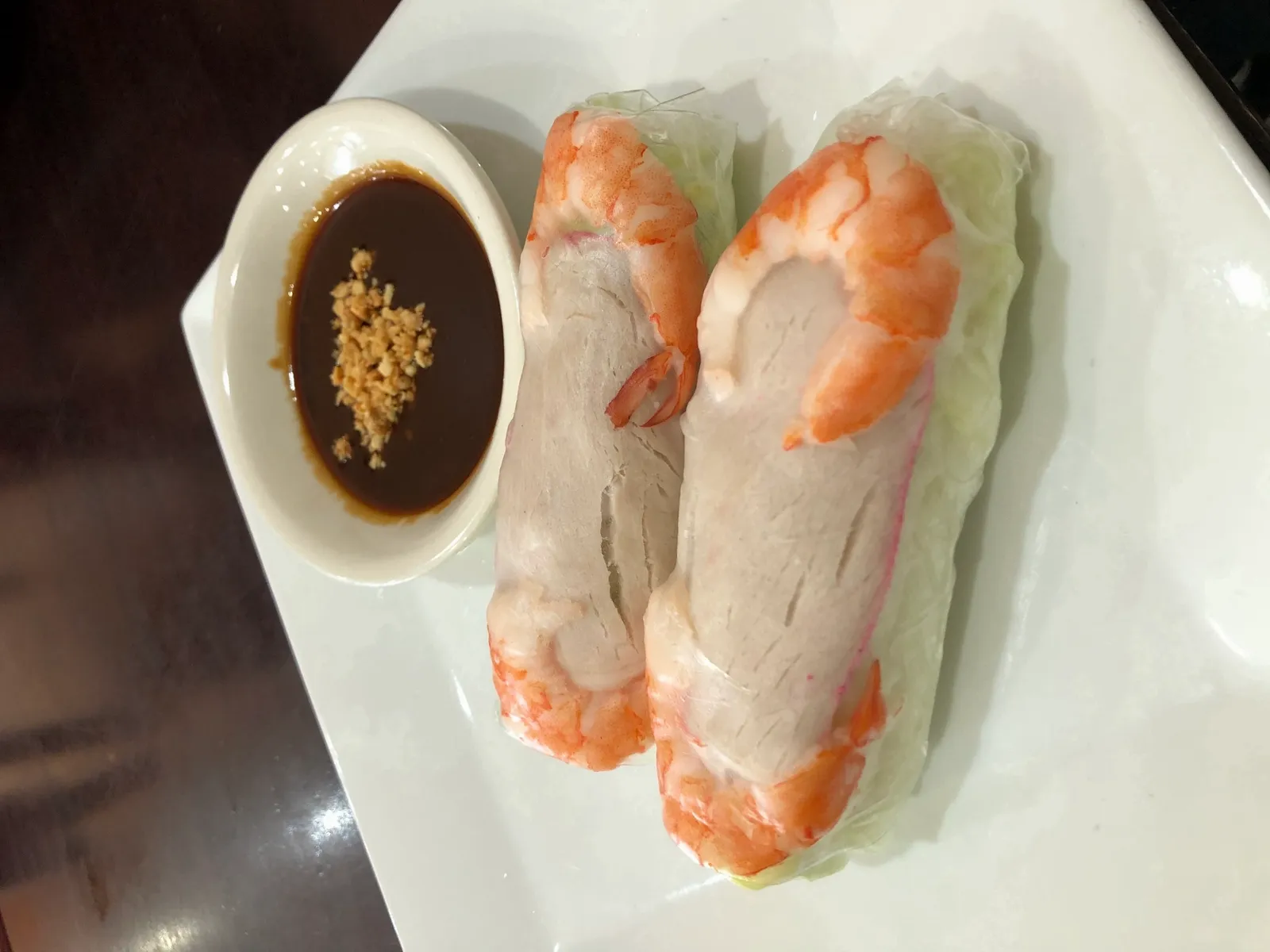 Order   A3. Fresh Shrimp and Pork Spring Rolls food online from Pho Viet Restaurant store, Hagerstown on bringmethat.com