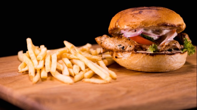 Order Fried or Grilled Chicken Burger food online from Caeser Italian Restaurant store, Nashville on bringmethat.com