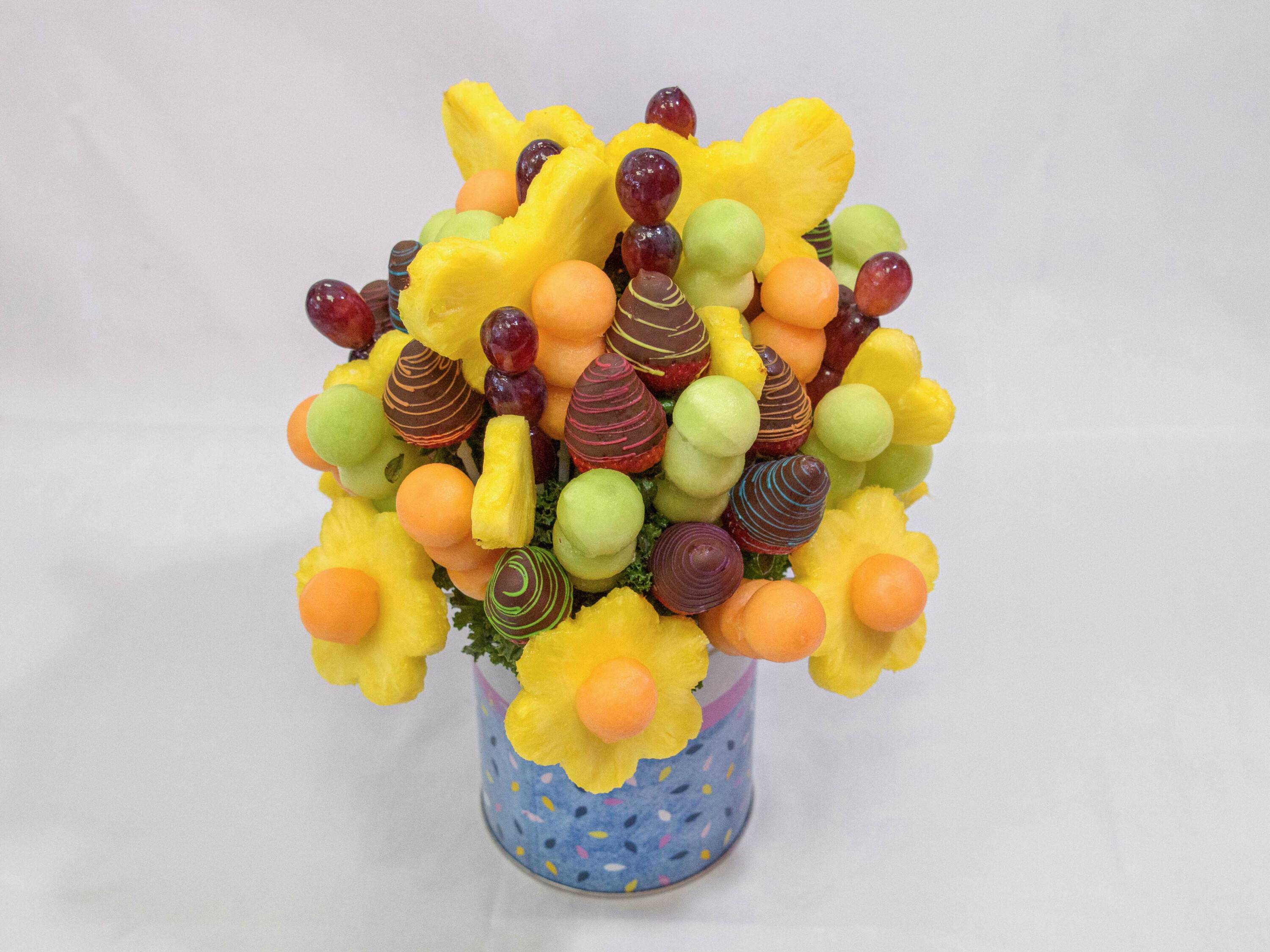 Order Rainbow And Butterflies Bouquet food online from Edible Arrangements store, Carlsbad on bringmethat.com