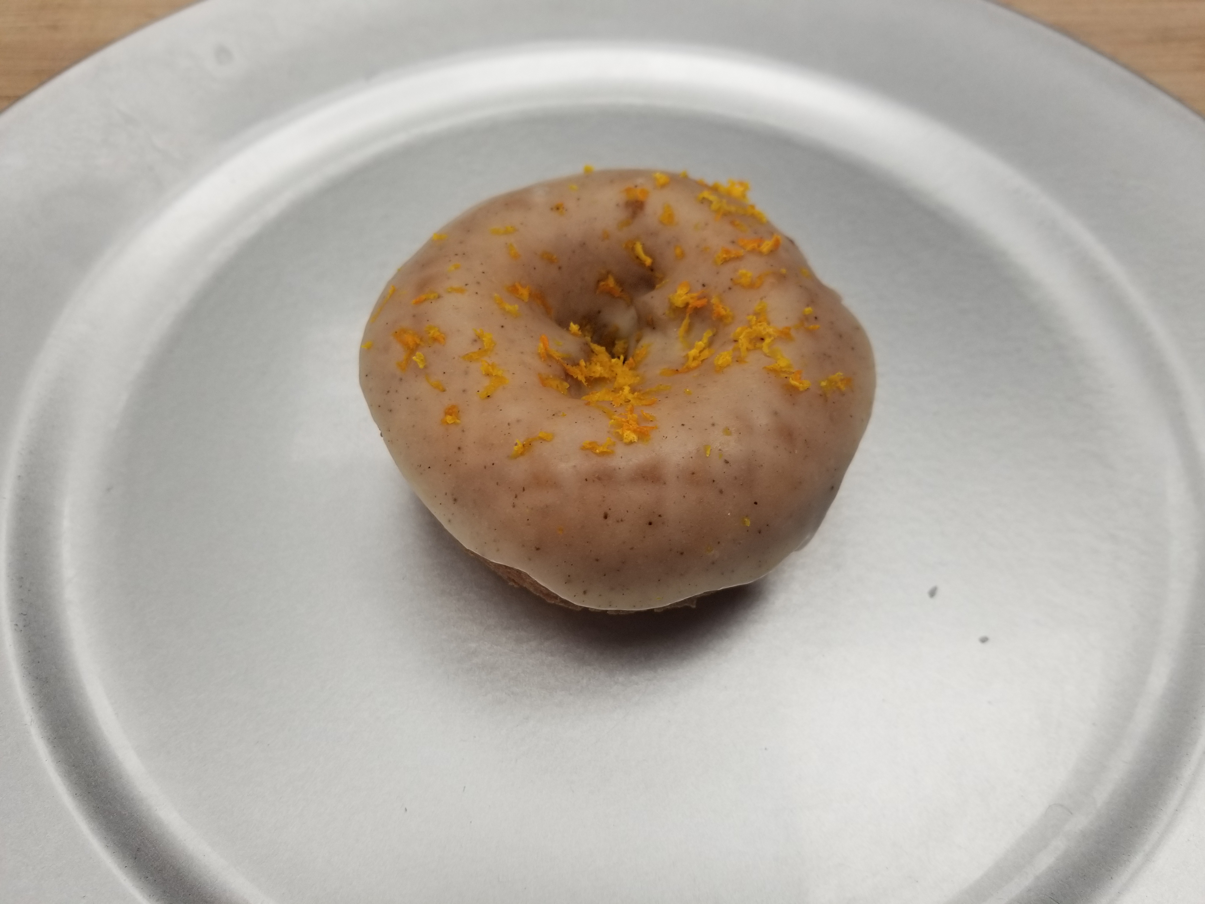 Order Vegan Orange Chai Tea Donut food online from Leberry Bakery & Donuts store, Pasadena on bringmethat.com