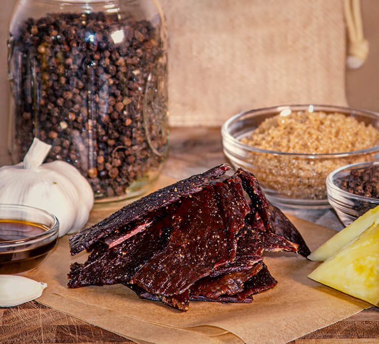 Order Black Peppered Buffalo Jerky food online from Jed Jerky store, Yermo on bringmethat.com