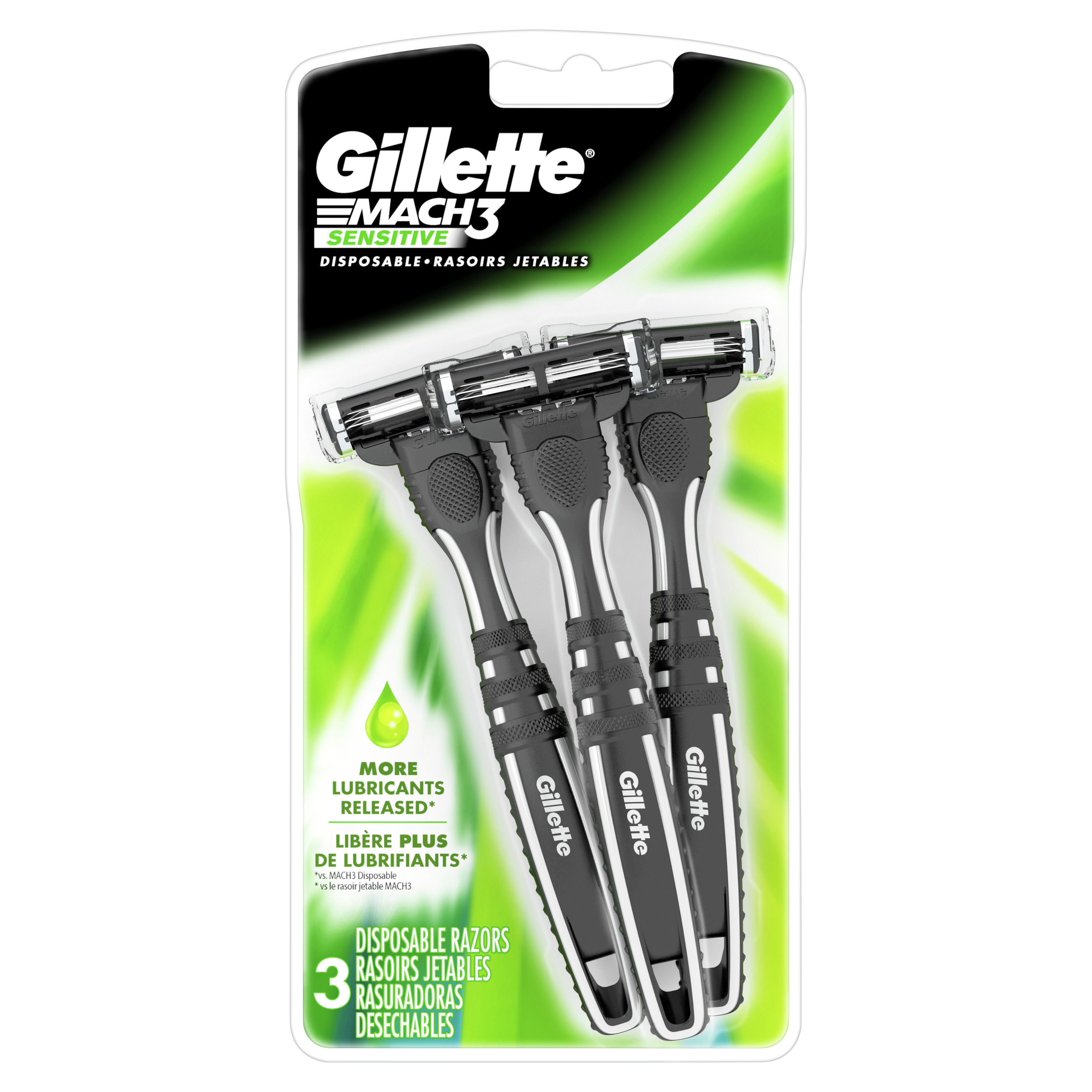 Order Gillette Mach3 Sensitive Men’s Disposable Razors - 3 ct food online from Rite Aid store, MILLER PLACE on bringmethat.com
