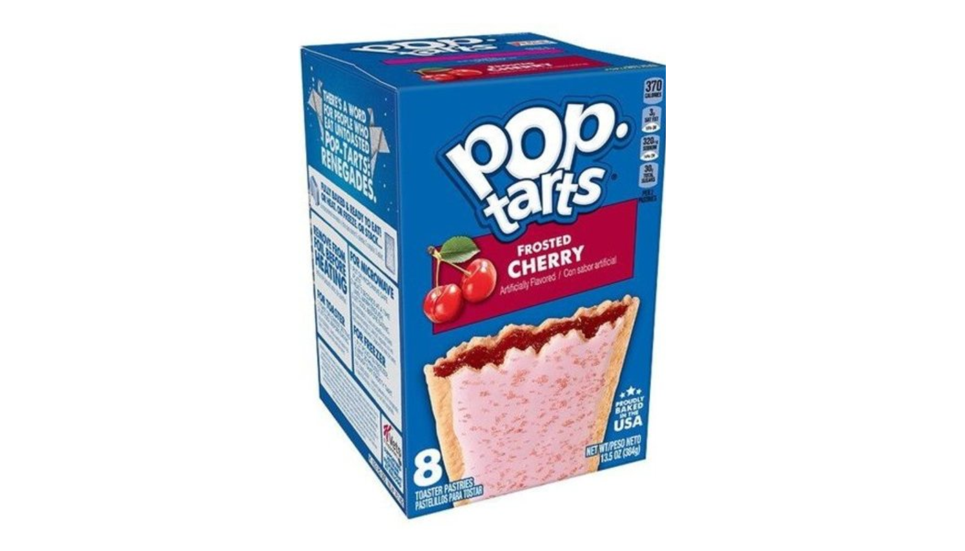 Order Kellogg's Pop Tarts Toaster Pastries Frosted Cherry 3.67 oz Bag food online from Rancho Liquor store, Thousand Oaks on bringmethat.com