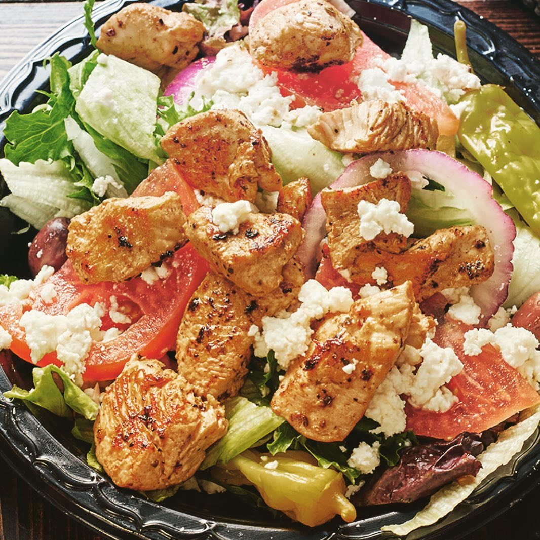 Order Grecian Salad food online from Grecian Gyro store, Forest Park on bringmethat.com