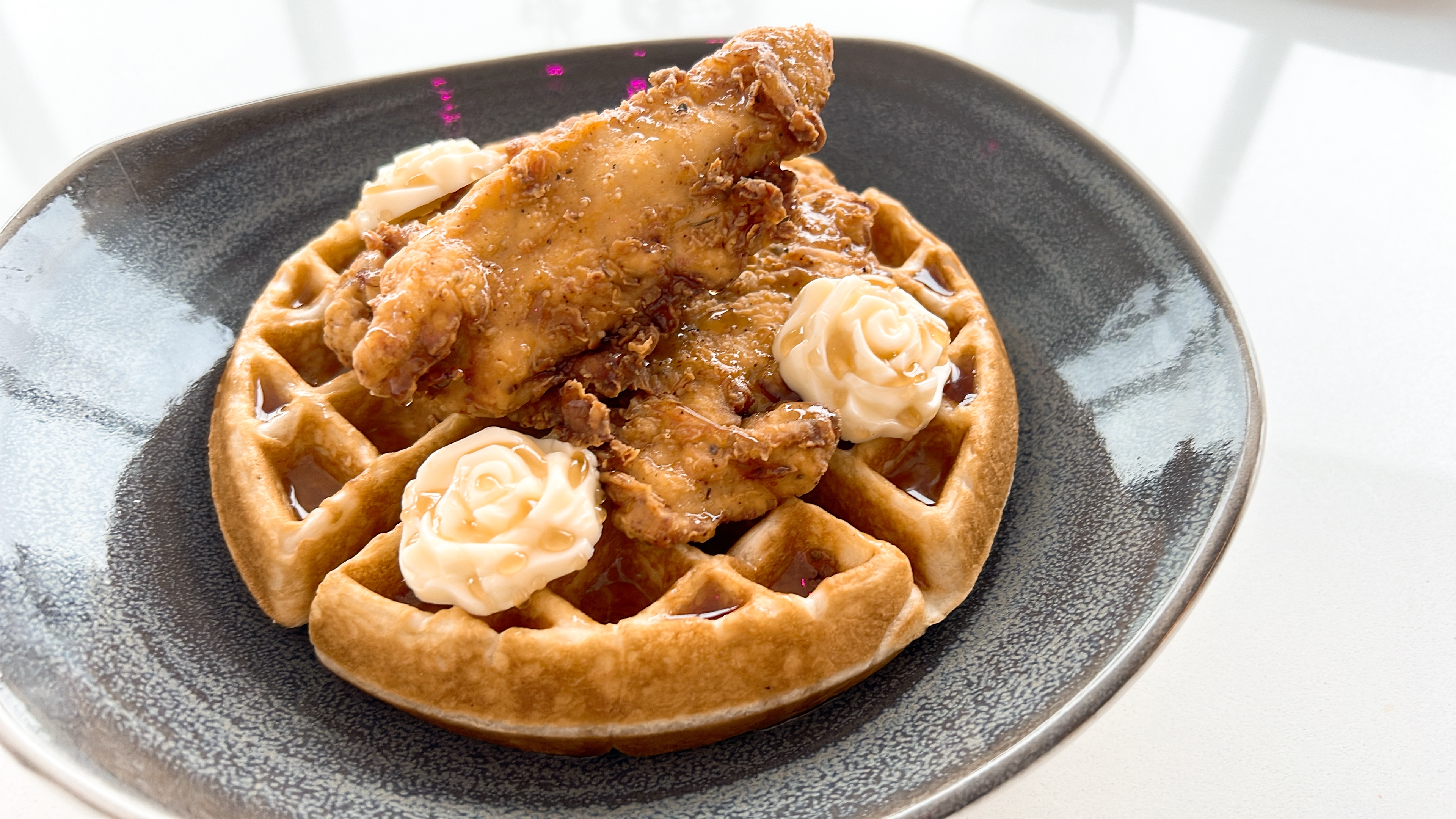 Order Chicken and Waffles food online from Thorn Restaurant & Bar store, Rosemont on bringmethat.com