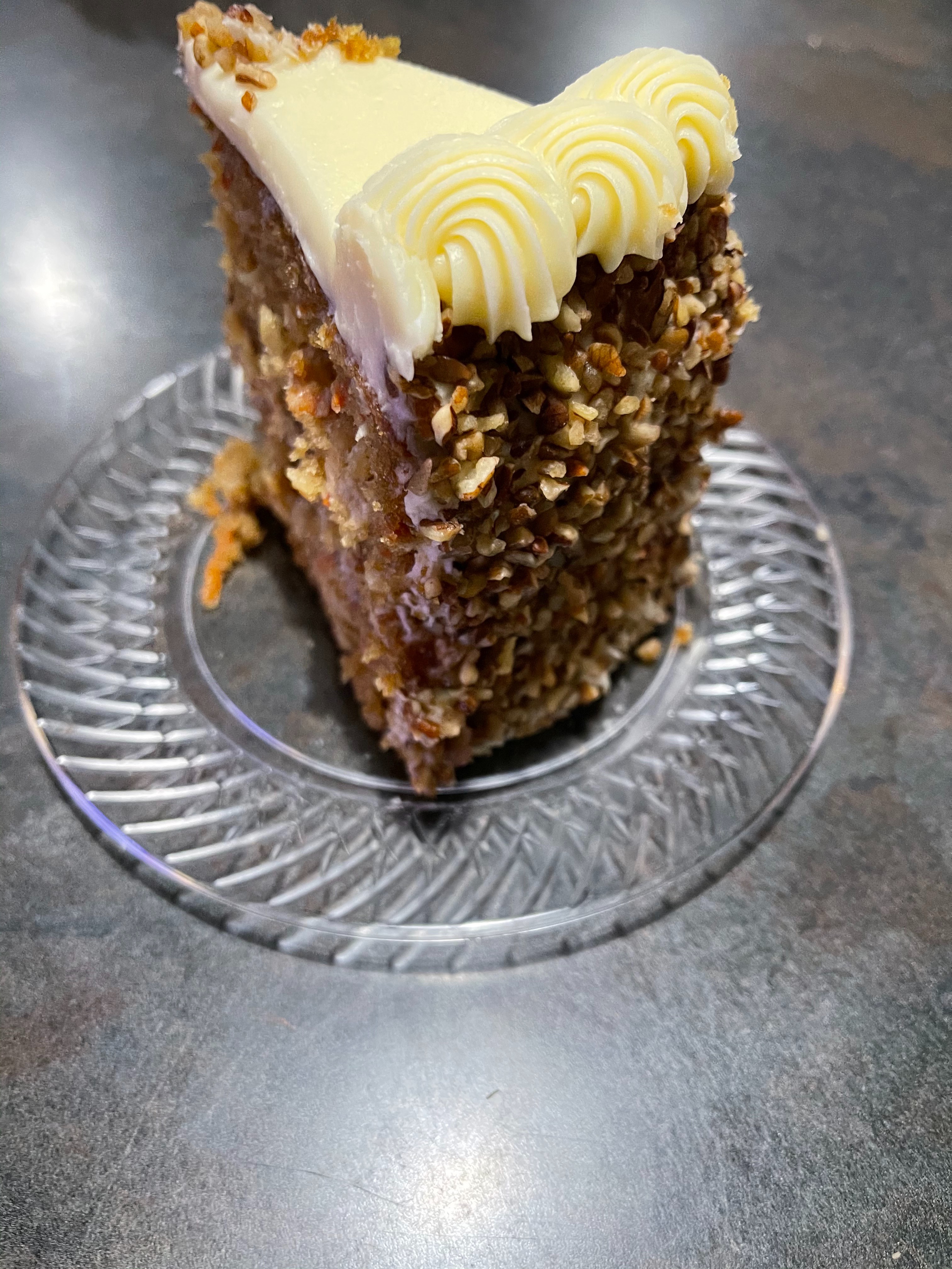Order Carrot Cake with Nuts food online from Gurty Burgers & Deli store, Newton on bringmethat.com