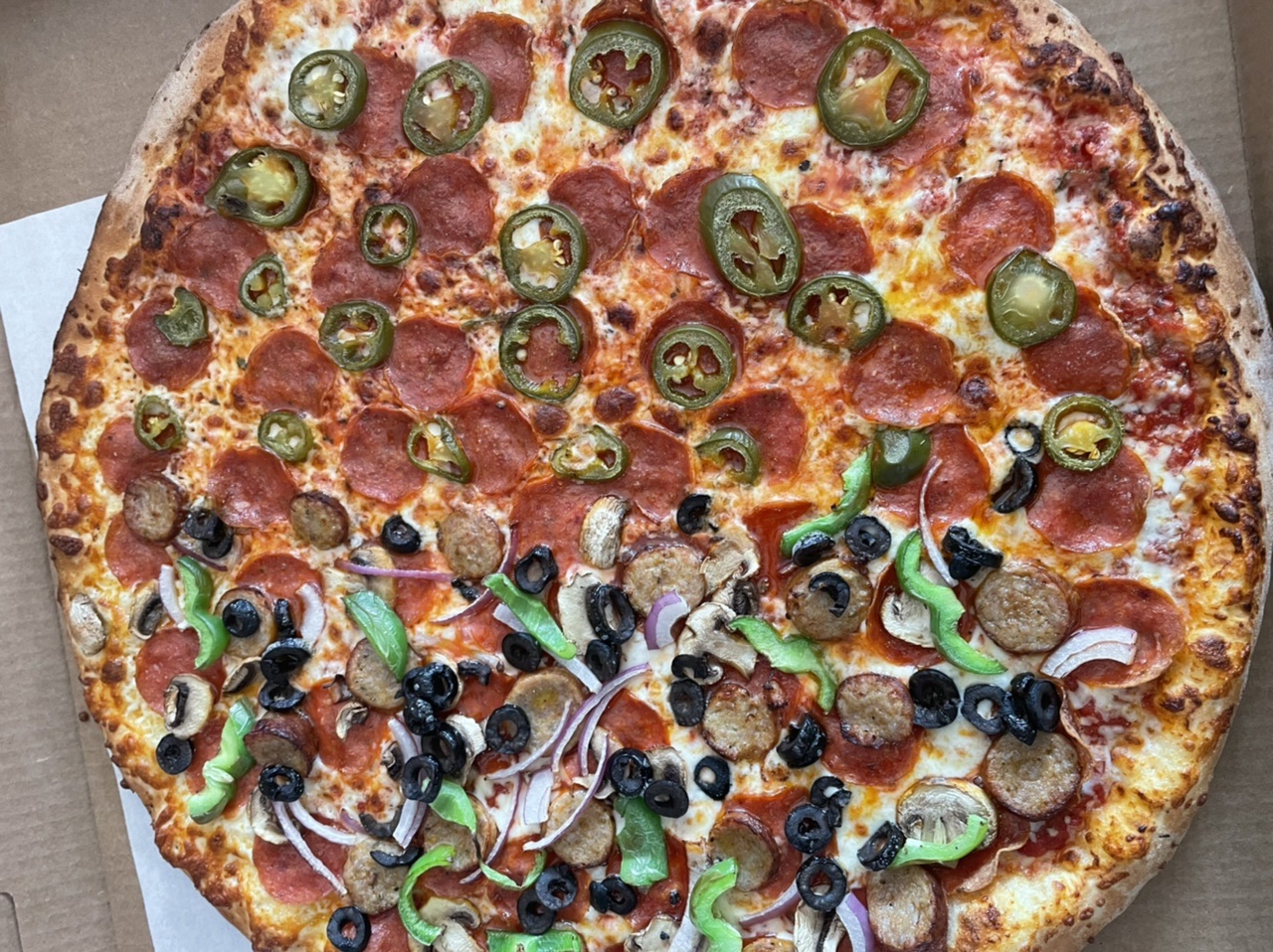 Order 2 Extra Large 2-Topping Pizzas Deal food online from Cafe Bambino's store, Pasadena on bringmethat.com