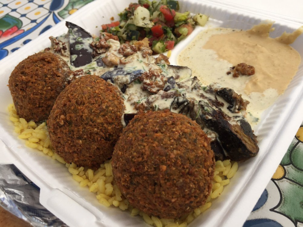 Order 8. Falafel and Gardenia Plate food online from Abo Youssef store, Austin on bringmethat.com
