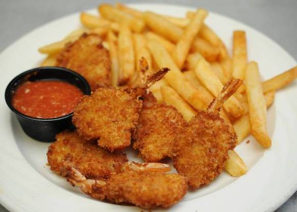 Order Breaded Shrimp (6 pcs) and Fries food online from Poki Poke store, Los Angeles on bringmethat.com