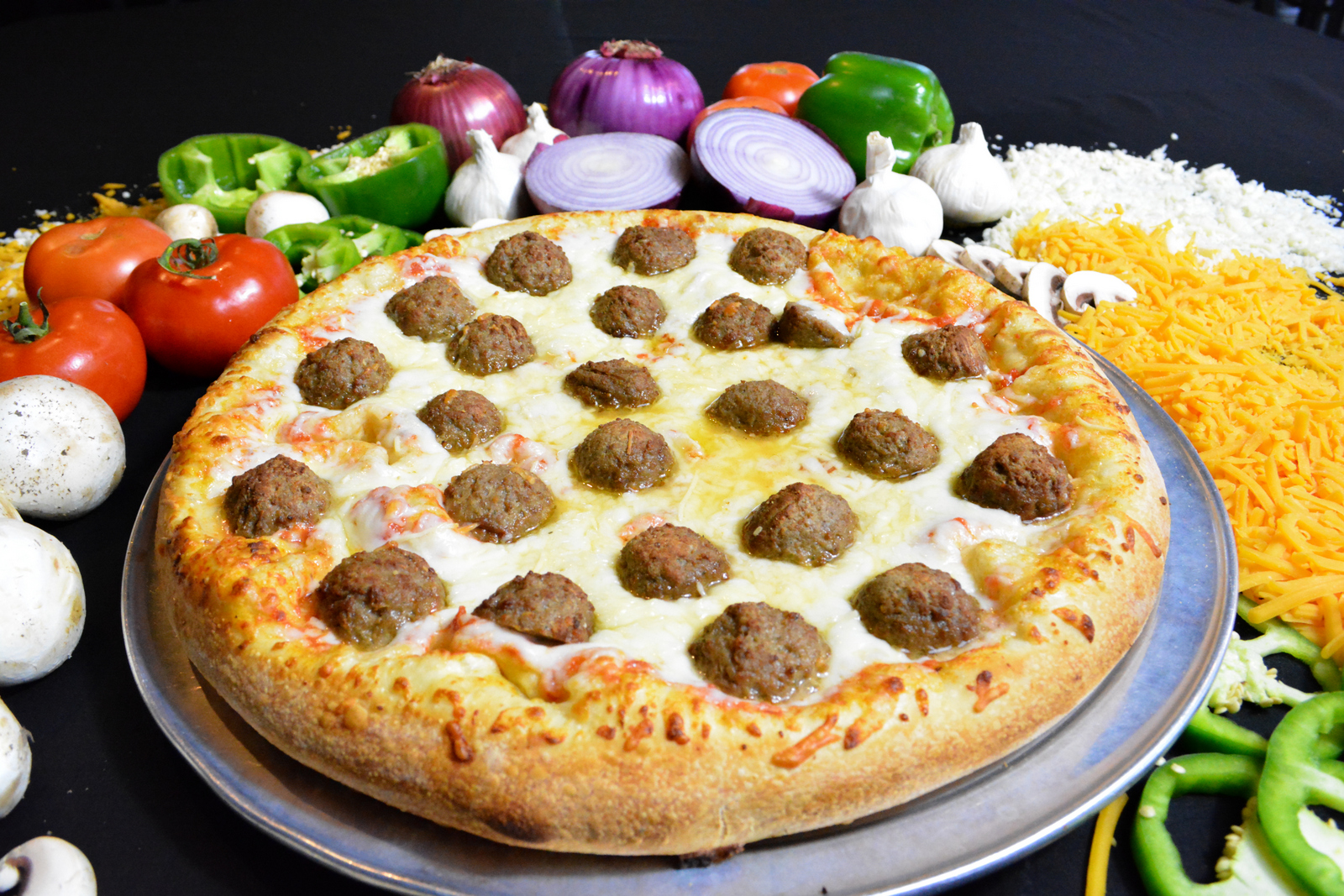 Order Meatball Pie food online from Stuft Pizza store, Milpitas on bringmethat.com