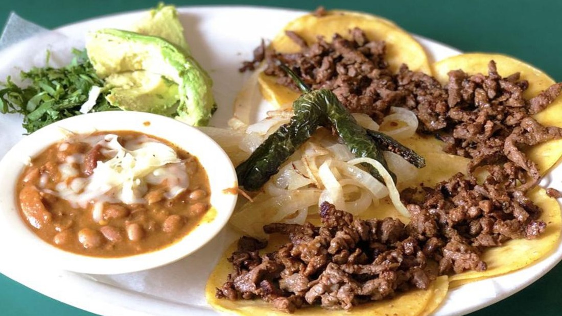 Order Mini Tacos food online from Taqueria Arandas store, San Antonio on bringmethat.com