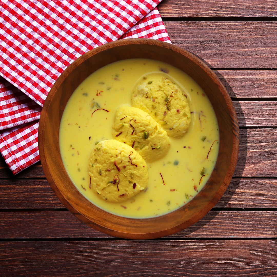 Order Juicy Rasmalai  food online from Bowl-O-India store, Voorhees on bringmethat.com