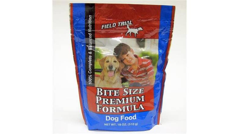 Order Field Trial Premium Bite Size Dog Food 18 Oz food online from Valero Food Mart store, Murrayville on bringmethat.com