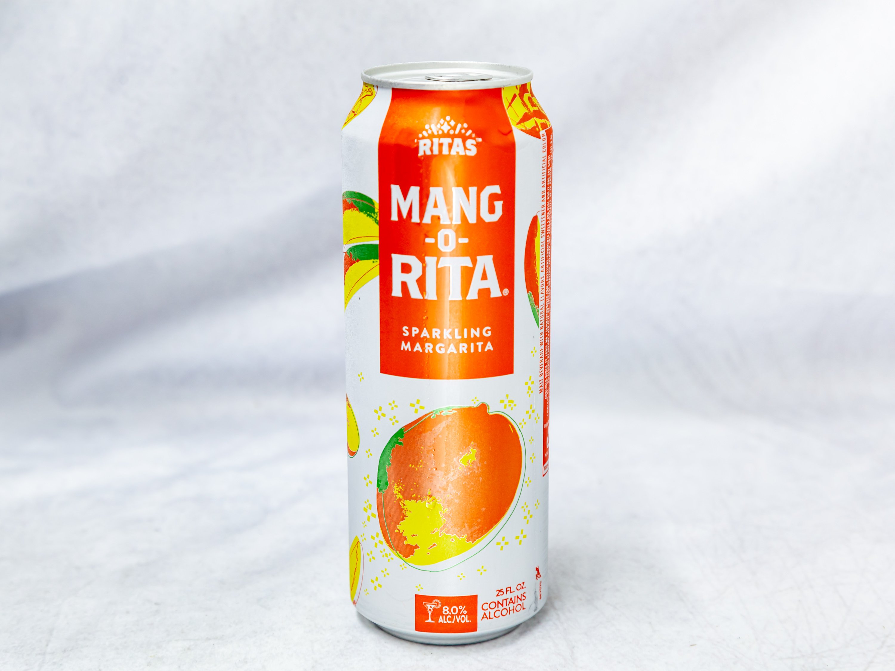 Order 24 oz. Can Mango Rita Sparkling Margarita food online from Gallaghers Drive-In Liquor store, Oakland on bringmethat.com