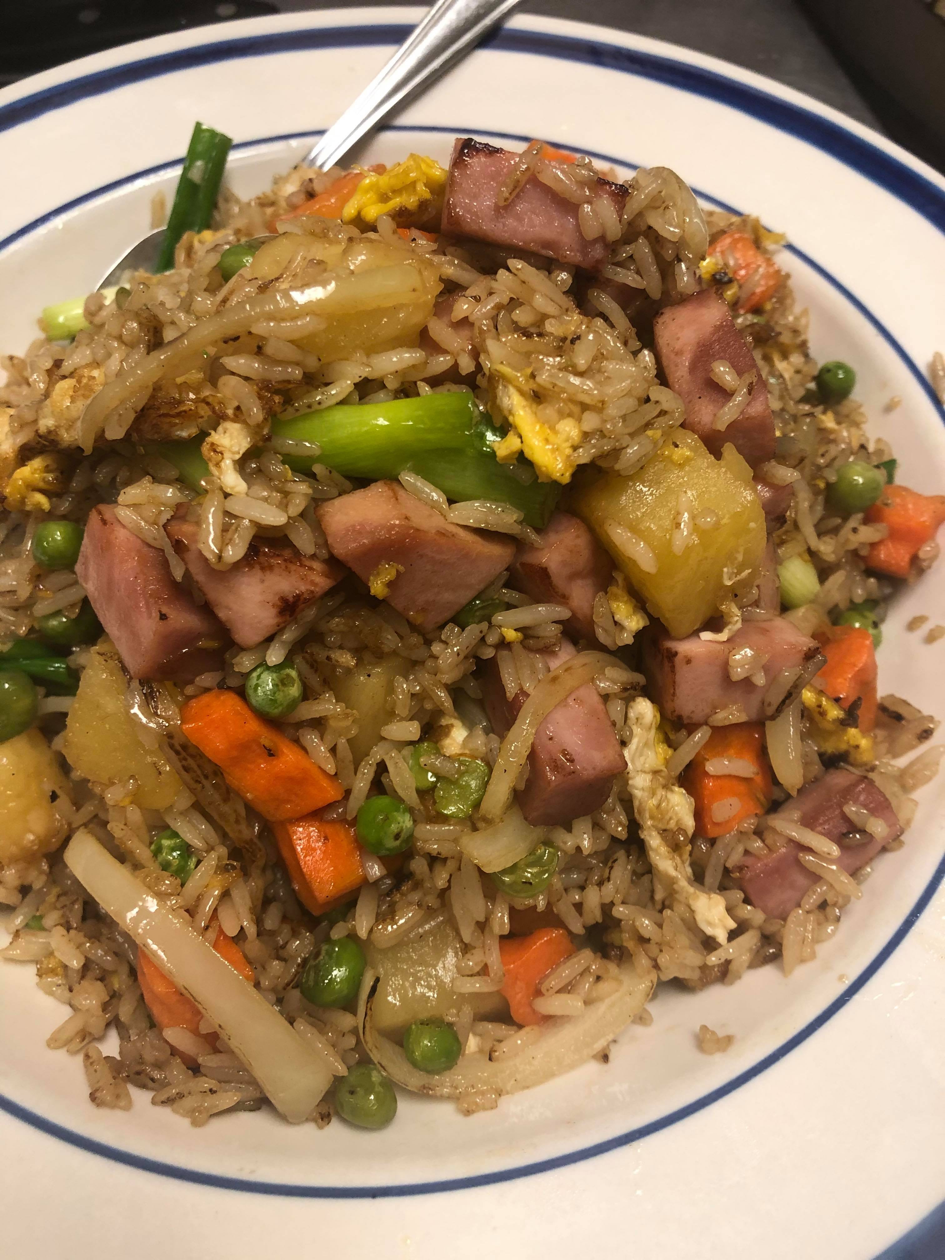 Order Ham Fried Rice food online from Brown Rice Thai Cuisine store, West Boylston on bringmethat.com