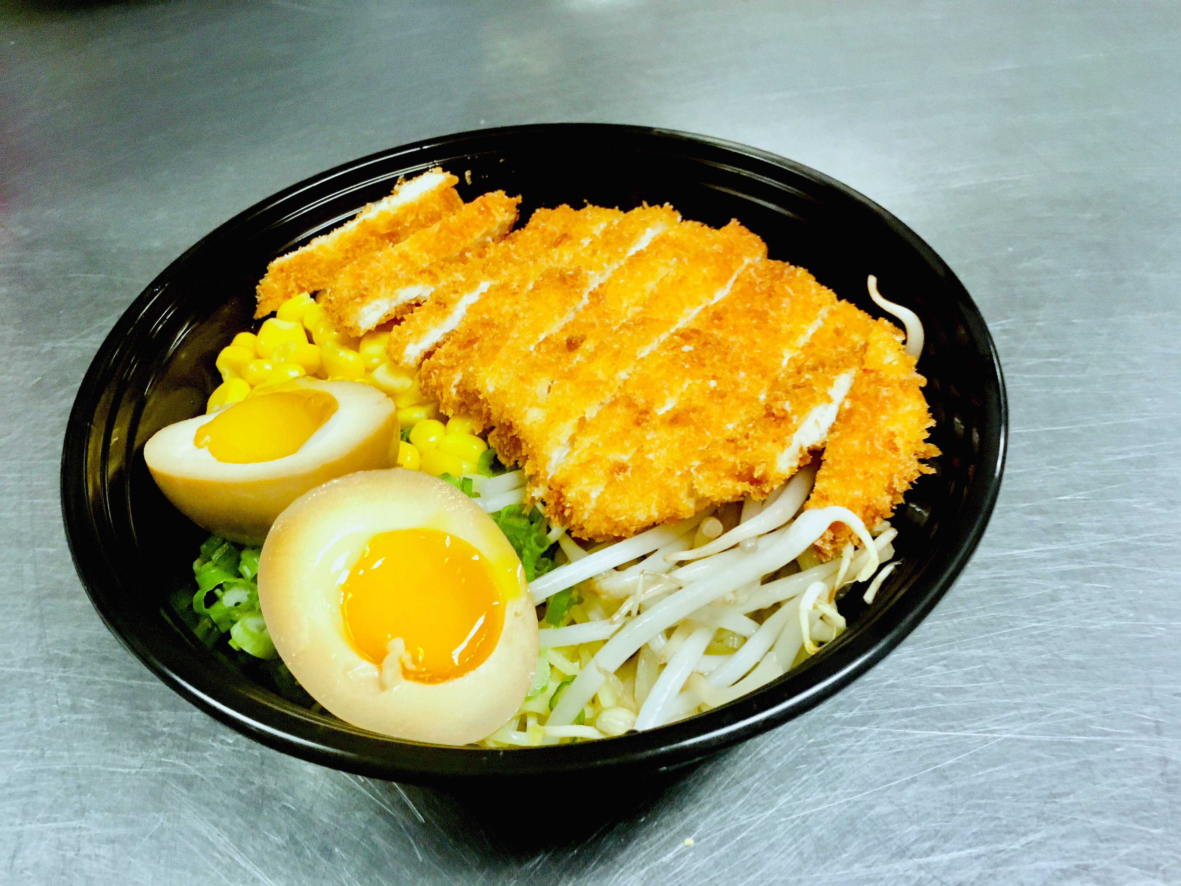Order Katsu Ramen  (chicken / pork) food online from Kyoto Sushi Bar & Hibachi Grill store, Newport News on bringmethat.com