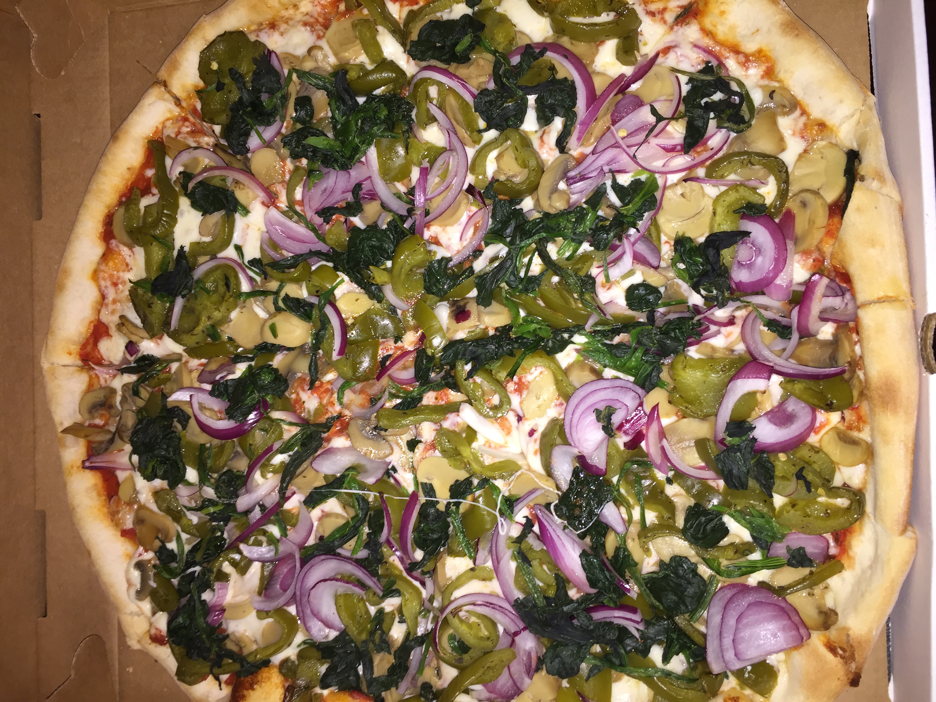 Order Vegetarian Pizza food online from Pizza Bella  store, Yonkers on bringmethat.com