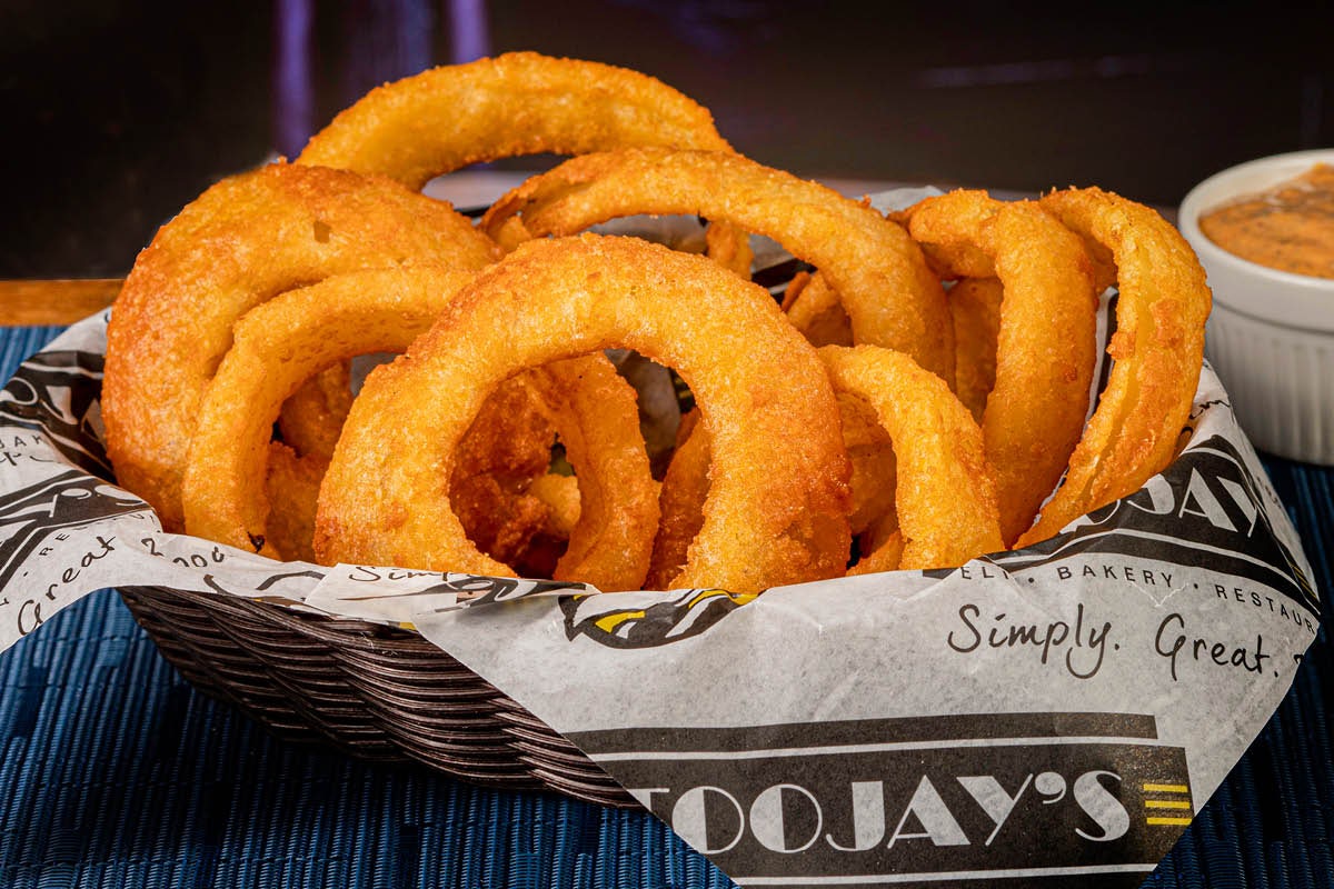 Order Beer Battered Onion Rings food online from Toojay store, Dania Beach on bringmethat.com
