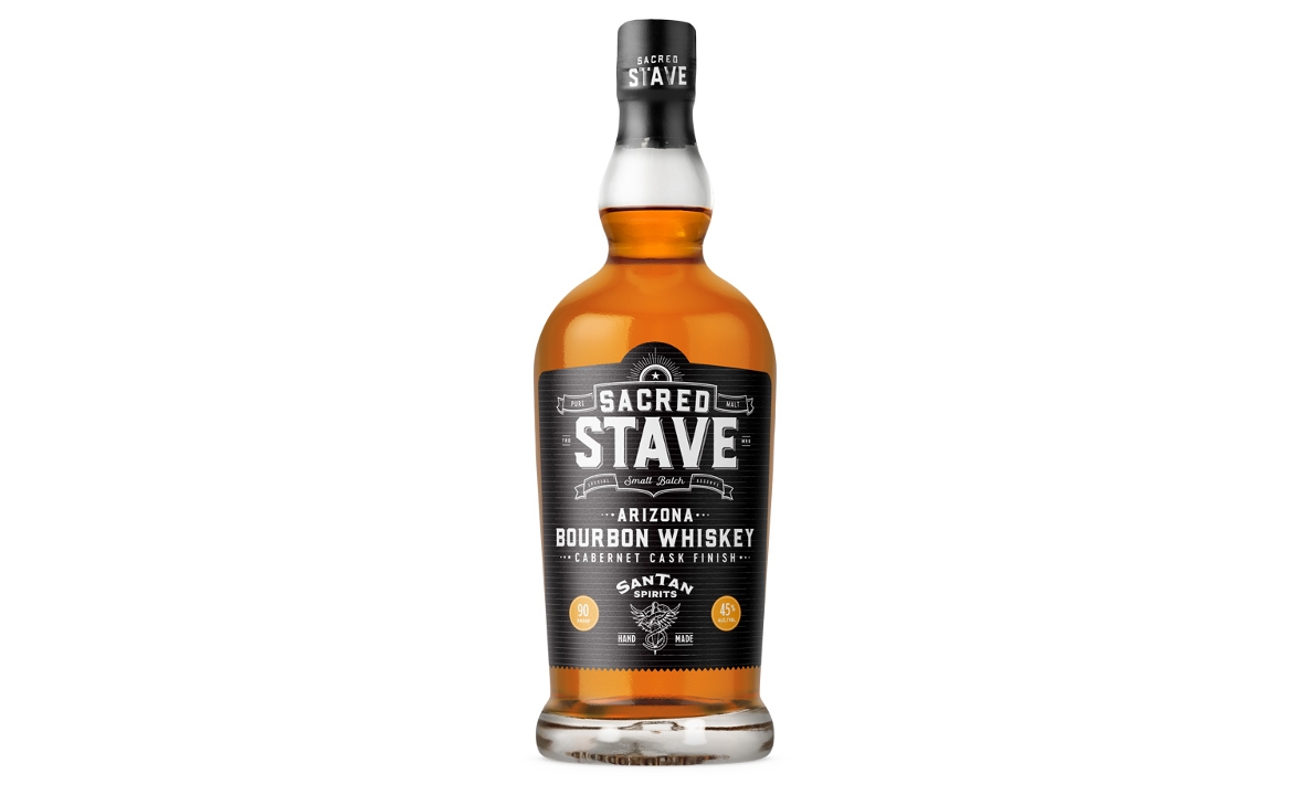 Order Sacred Stave Bourbon Whiskey, 750ml spirits (45% ABV) food online from Santan Brewing Co. store, Chandler on bringmethat.com