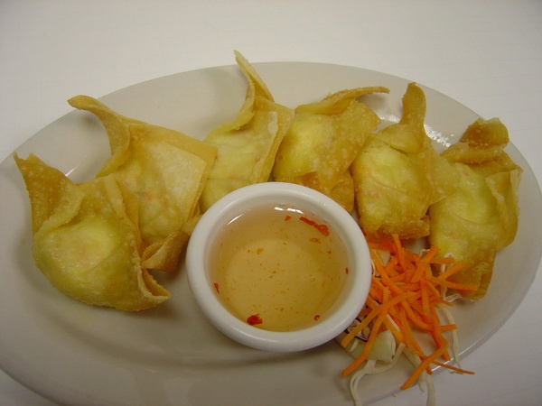 Order Crab Rangoon food online from Happy Elephant Thai Cuisine store, Elk Grove Village on bringmethat.com