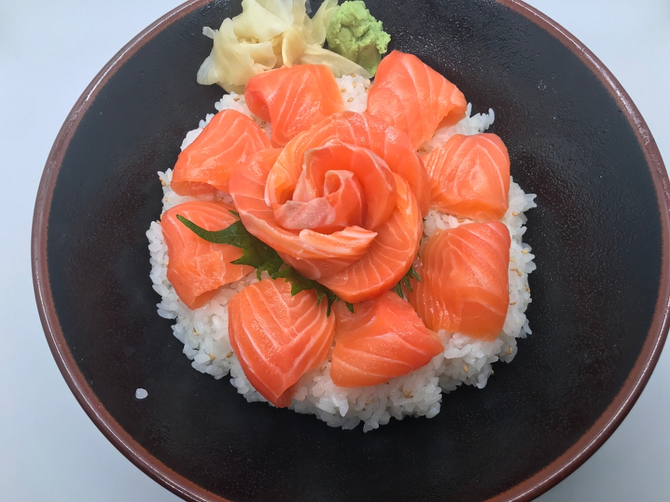 Order Salmon Don Rice Bowl food online from Ru San store, Charlotte on bringmethat.com